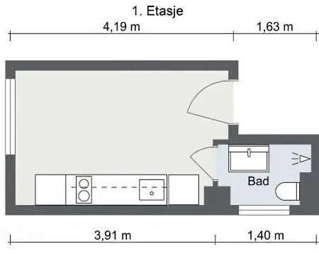 Lejlighed Bright 1 Bedroom *